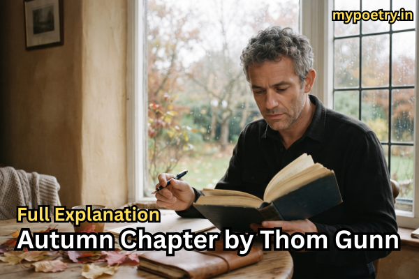 Autumn Chapter by Thom Gunn
